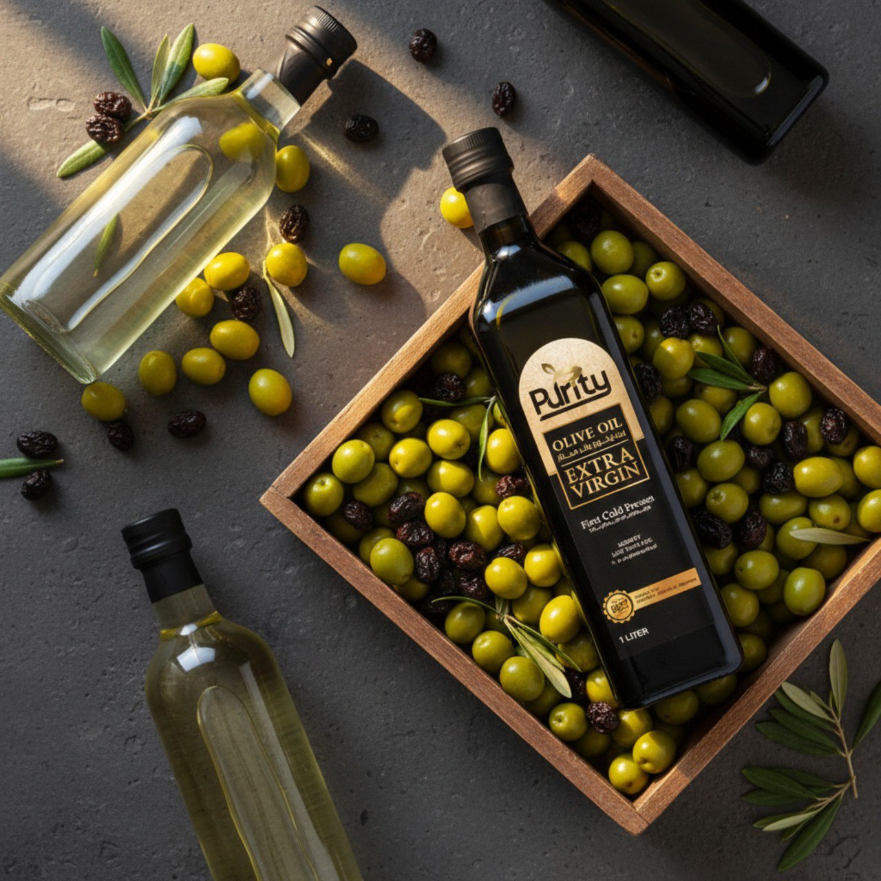 Extra Virgin Olive Oil 1 Litre - زيت زيتون بكر ممتاز 1 ليتر